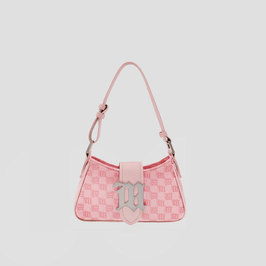 MISBHV BUBBLEGUM JACQUARD MONOGRAM SHOULDER BAG SMALL 231A402