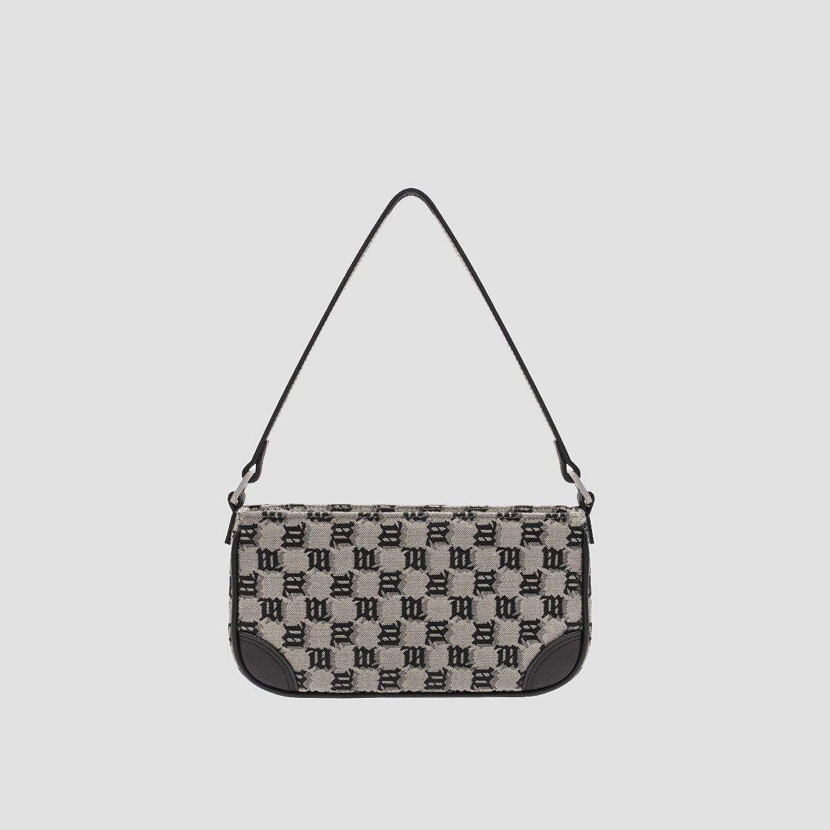 MISBHV GREY JACQUARD MONOGRAM 90'S BAG MINI 122A400