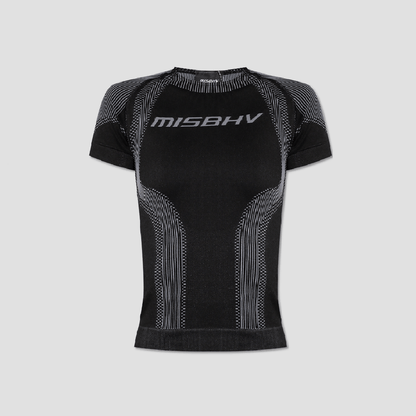 Misbhv Women Muted Black Sport T‑Shirt 231W542
