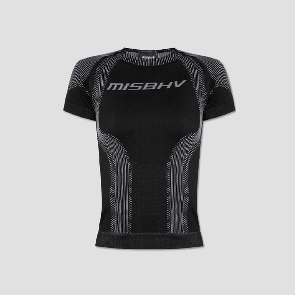 Misbhv Women Muted Black Sport T‑Shirt 231W542