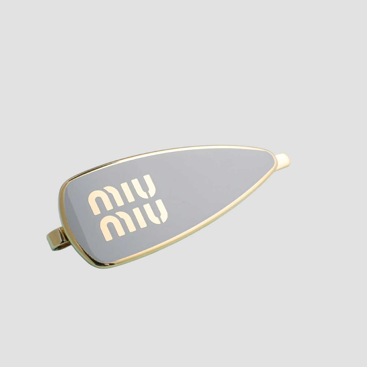 MIU MIU 5IF147 2F6T F0009 HAIR PIN BIANCO