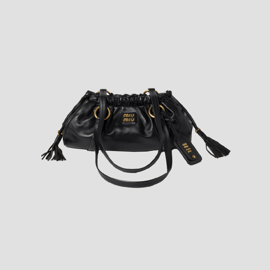 Miu Miu Black Joie Nappa Leather Bag 5BG306_ACSW_F0002_V_OOO
