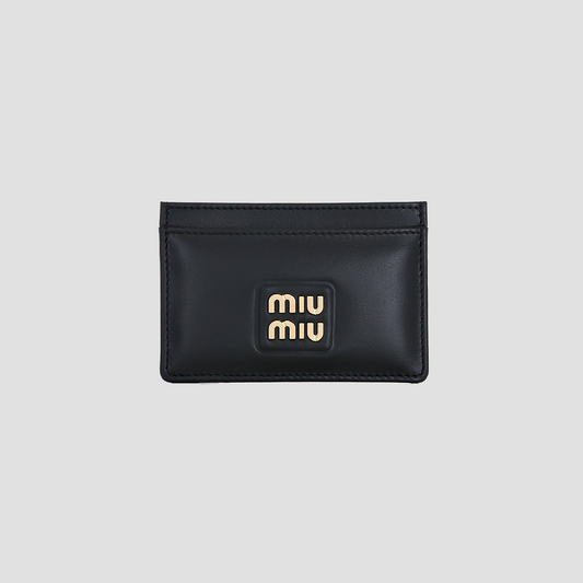 Miu Miu Black Smooth Leather Card Holder 5MC109_2E6Y_F0002