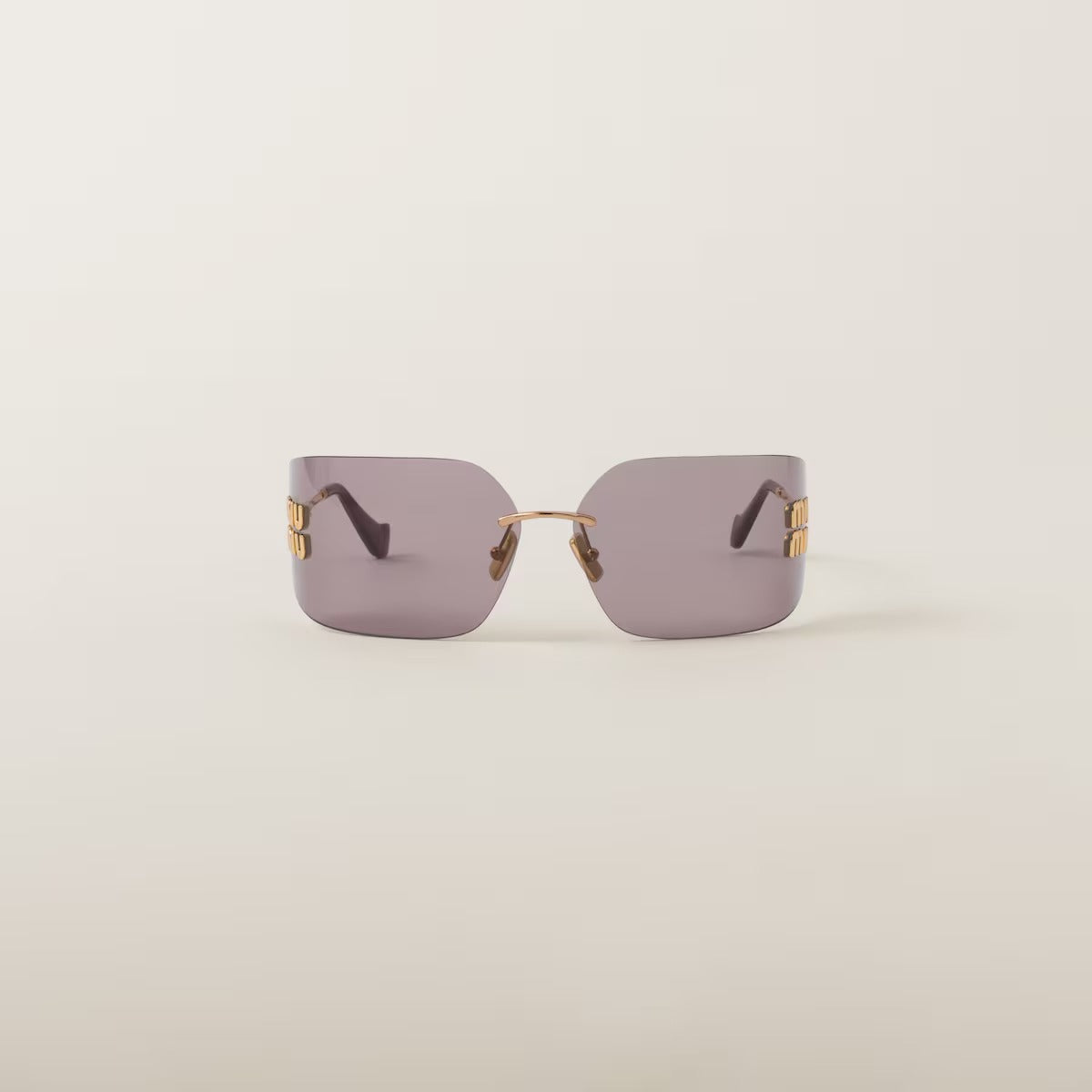 mặt trước kính MIU MIU RUNWAY SUNGLASSES MAUVE LENSES SMU54Y_E5AK_FE06I_C_080 Authentic tại BlankRoom Việt Nam