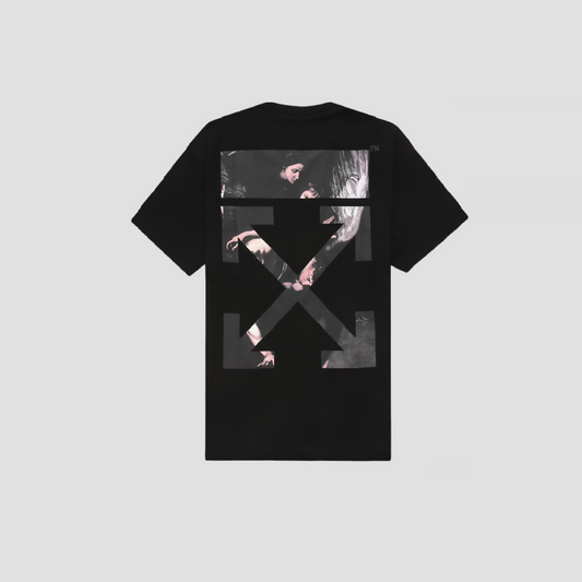 OFF-WHITE BLACK CARAVAGGIO ARROWS S/S OVER T-SHIRT OMAA038S201850041088