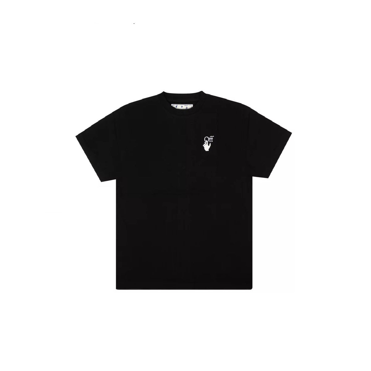 mặt trước áo OFF-WHITE BLACK CUT HERE OVER T-SHIRT OMAA038F20FAB0081001