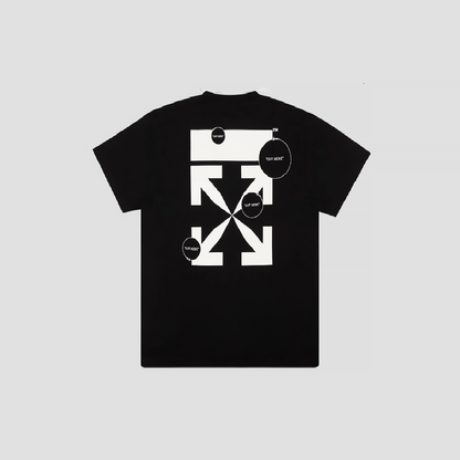 OFF-WHITE BLACK CUT HERE OVER T-SHIRT OMAA038F20FAB0081001