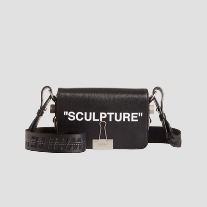 OFF-WHITE BLACK SCULPTURE MINI FLAP BAG OWNA038S194230691001