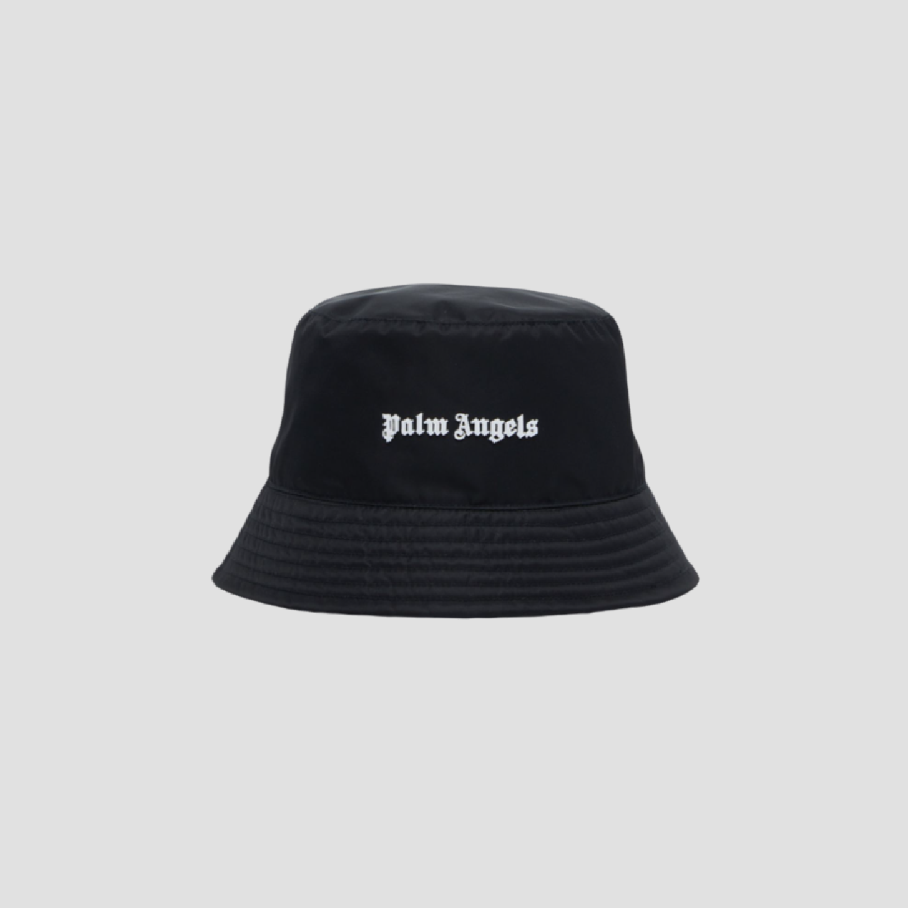 PALM ANGELS CLASSIC LOGO BUCKET HAT BLACK PWLA011C99FAB0011001