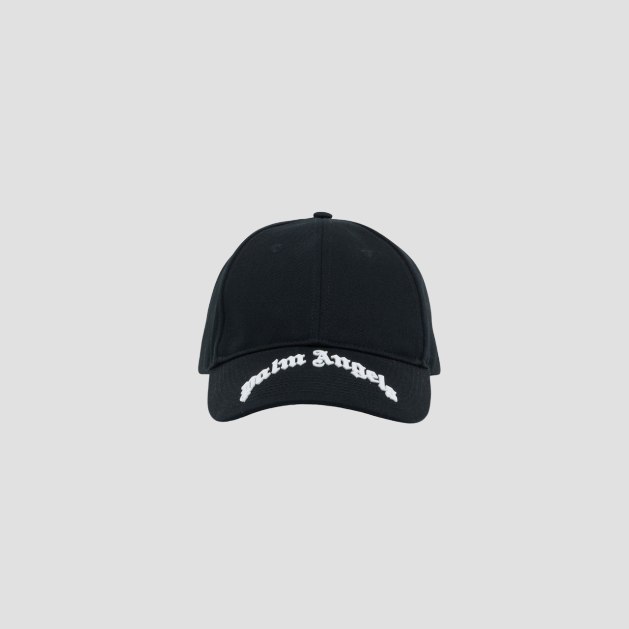 PALM ANGELS CURVED LOGO CAP BLACK