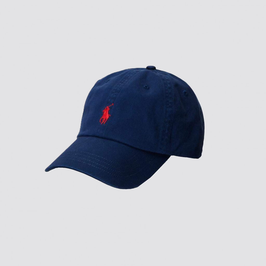 POLO RALPH LAUREN NAVY COTTON CHINO BALL CAP 710548524014