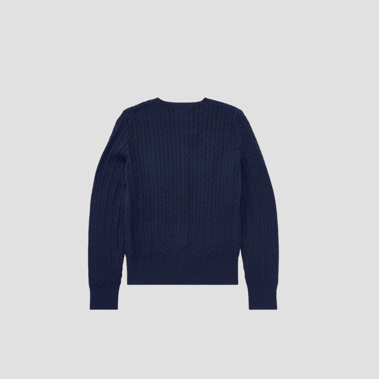 mặt sau POLO RALPH LAUREN NAVY MINI-CABLE COTTON CARDIGAN CWPOSWEG6820064