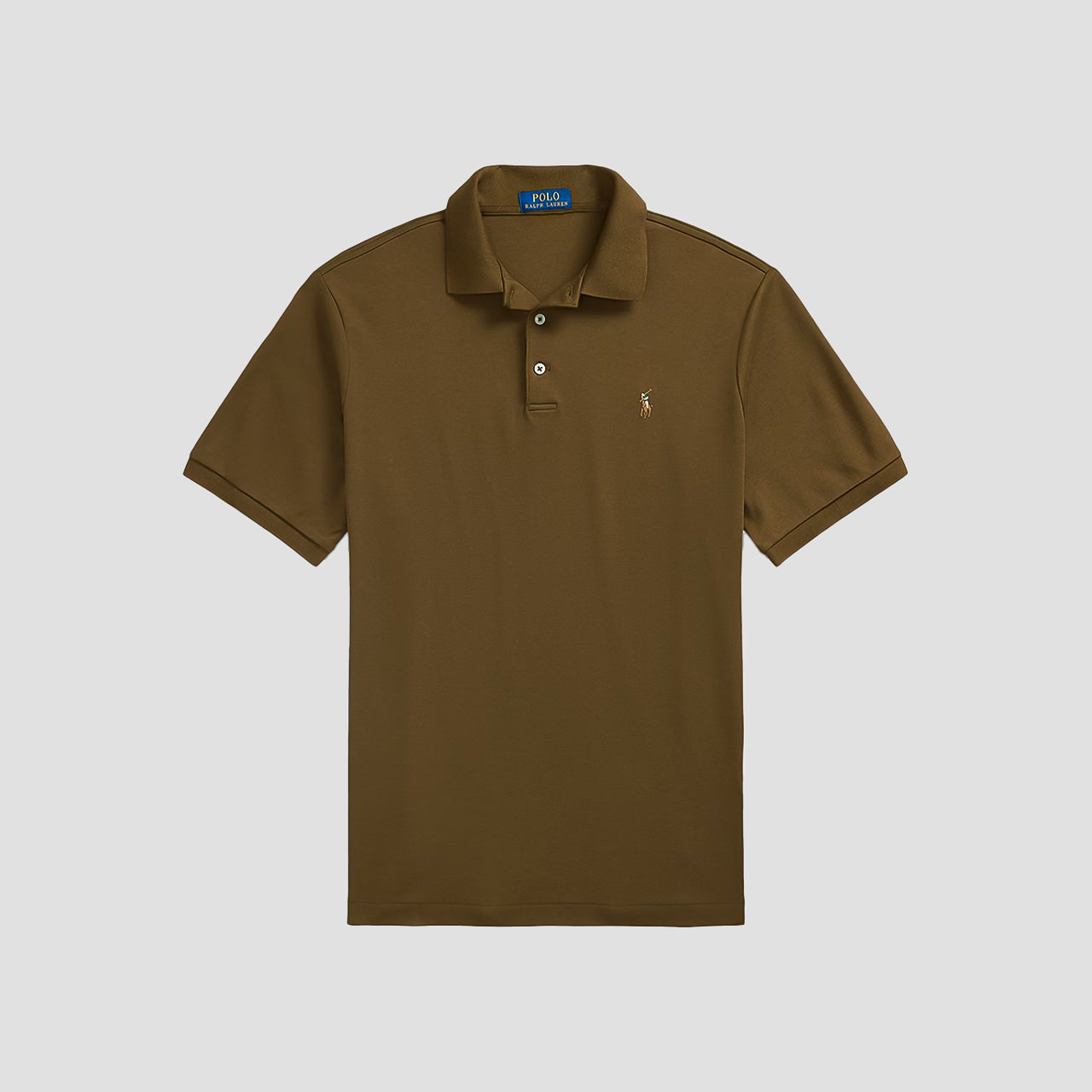 Polo Ralph Lauren Men’s Soft Cotton Polo Shirt Classic Fit – Nature Brown 710660606205