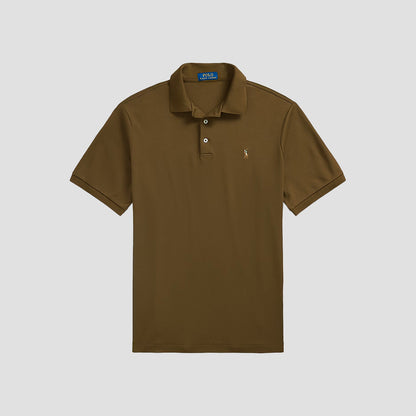 Polo Ralph Lauren Men’s Soft Cotton Polo Shirt Classic Fit – Nature Brown 710660606205