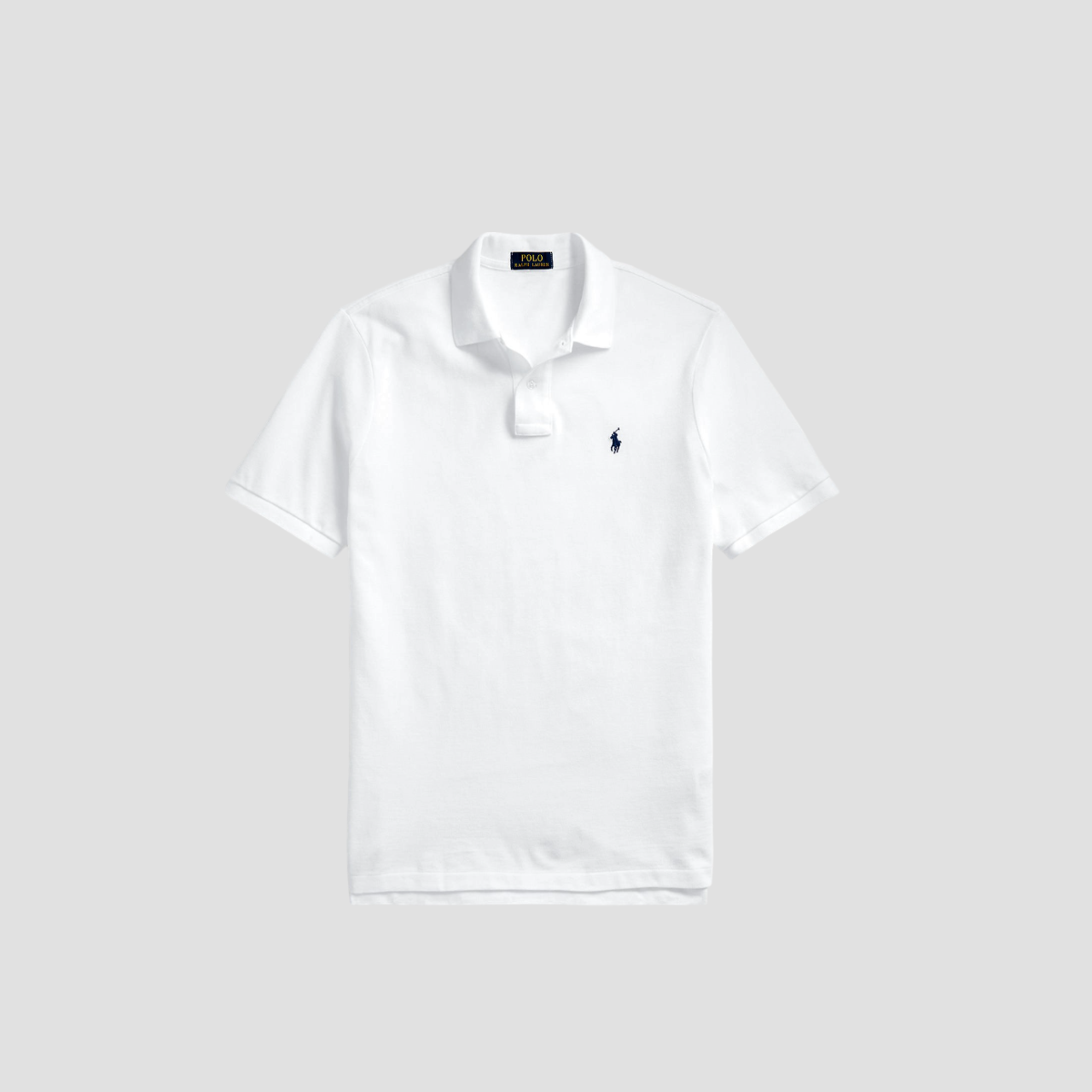 POLO RALPH LAUREN WHITE ICONIC MESH POLO SHIRT 710666007001