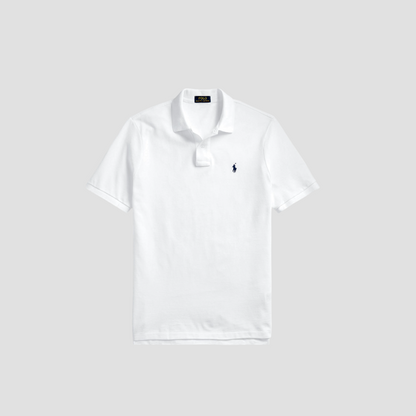 POLO RALPH LAUREN WHITE ICONIC MESH POLO SHIRT 710666007001