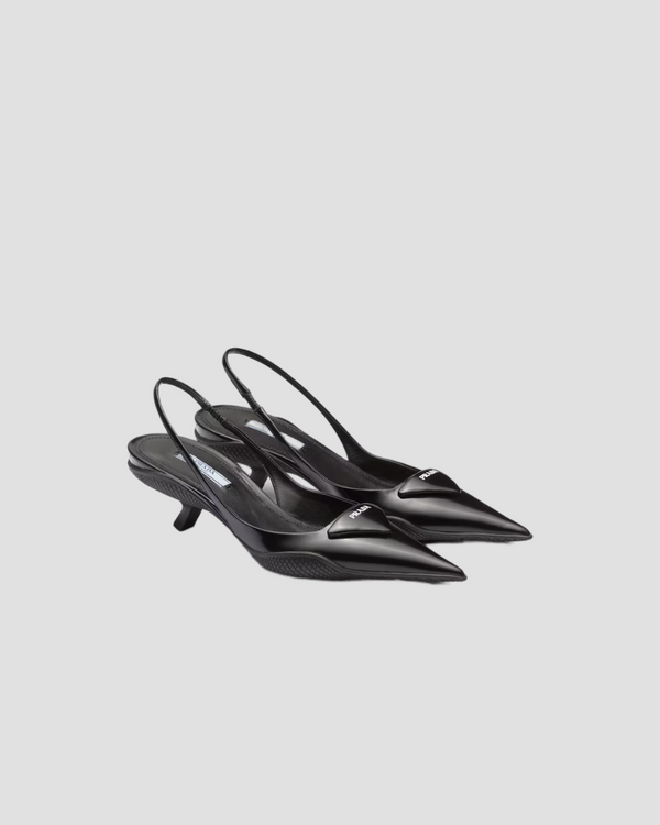 PRADA BRUSHED LEATHER SLINGBACK PUMPS RUBBER SOLE 1I565M_055_F0002_F_A045