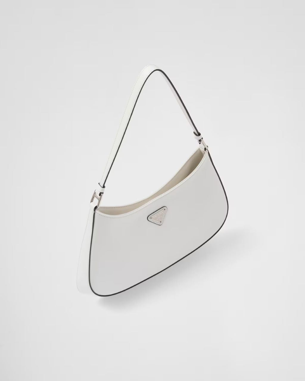 chi tiết túi PRADA CLEO BRUSHED LEATHER SHOULDER BAG IN WHITE 1BC499_ZO6_F0PG7_V_OOO authentic tại blankroom việt nam