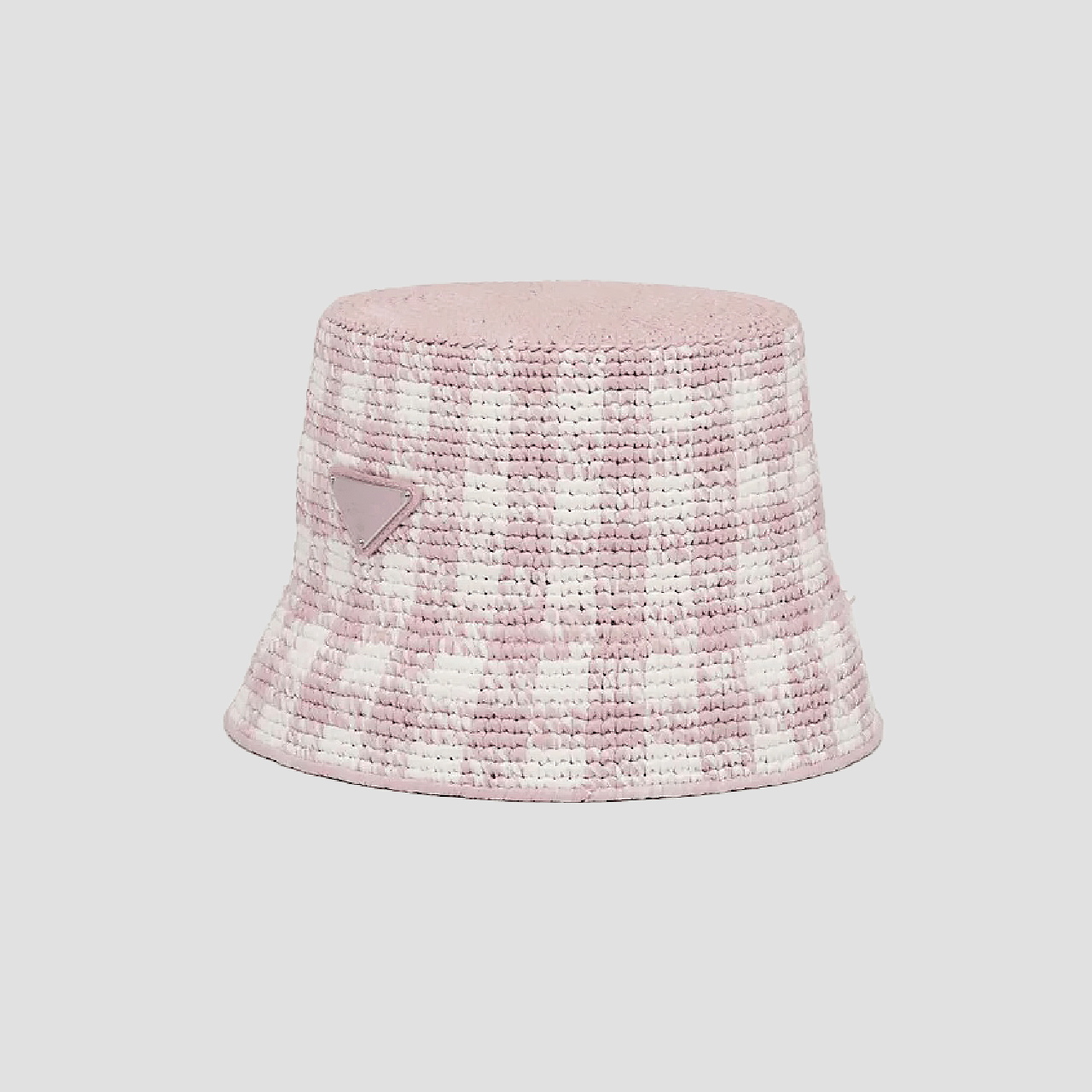 Prada Crochet Bucket Hat in Alabaster Pink 1HC137_2CLW_F0E18