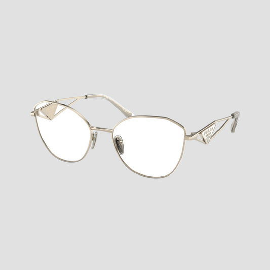 Prada PR 52ZV ZVN1O1 Pale Gold Eyeglasses