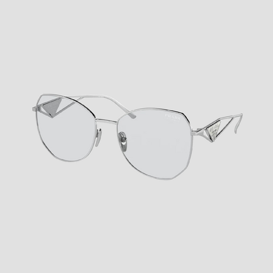 Prada PR 57YS 1BC07D Sleek Silver Grey Sunglasses