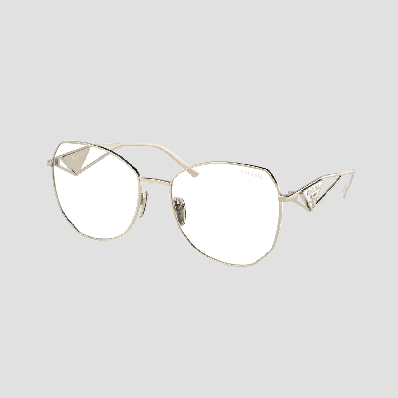 Prada PR 57YS ZVN08N Symbole Light Gold Eyeglasses SPR57Y_SZVN_FE08N_C_057