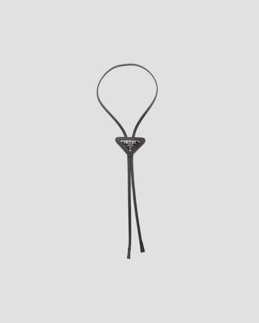 PRADA SAFFIANO LEATHER BOLO TIE BLACK 2IC027_QHH_F0002