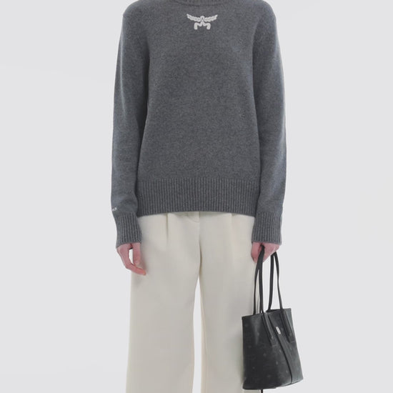 video MCM Mini Reversible Liz Shopper in Visetos Black MWPDALR01BK001