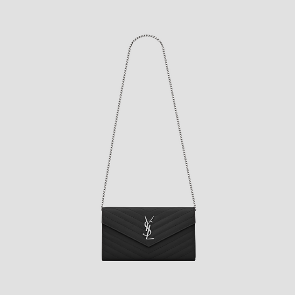 SAINT LAURENT CLASSIC CASSANDRE WOC IN GRAIN DE POUDRE LEATHER 377828BOW021000