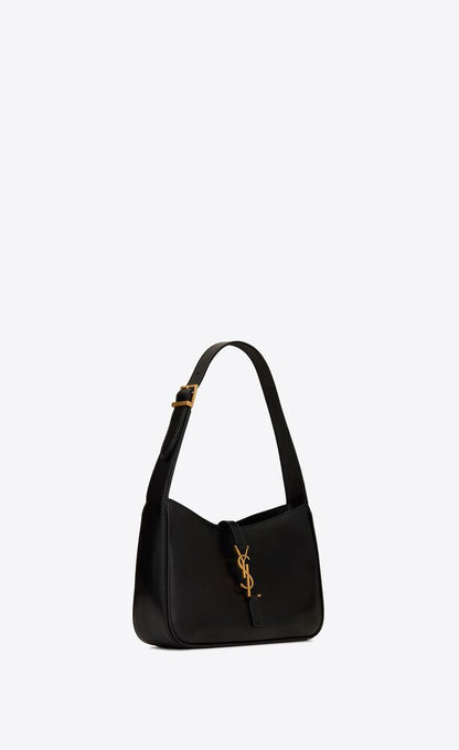 túi SAINT LAURENT LE 5 À 7 IN BLACK SMOOTH LEATHER HOBO BAG AUTHEntic 