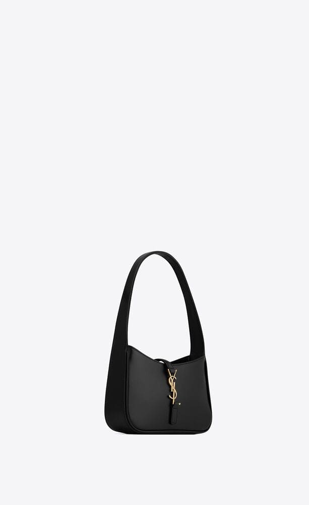 túi nữ SAINT LAURENT MINI LE 5 À 7 IN BLACK SMOOTH LEATHER HOBO BAG 7103182R20W1000 authentic