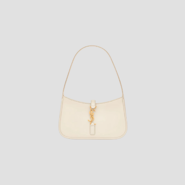 SAINT LAURENT MINI LE 5 À 7 IN BLANC VINTAGE SMOOTH LEATHER 7103182R20W9207
