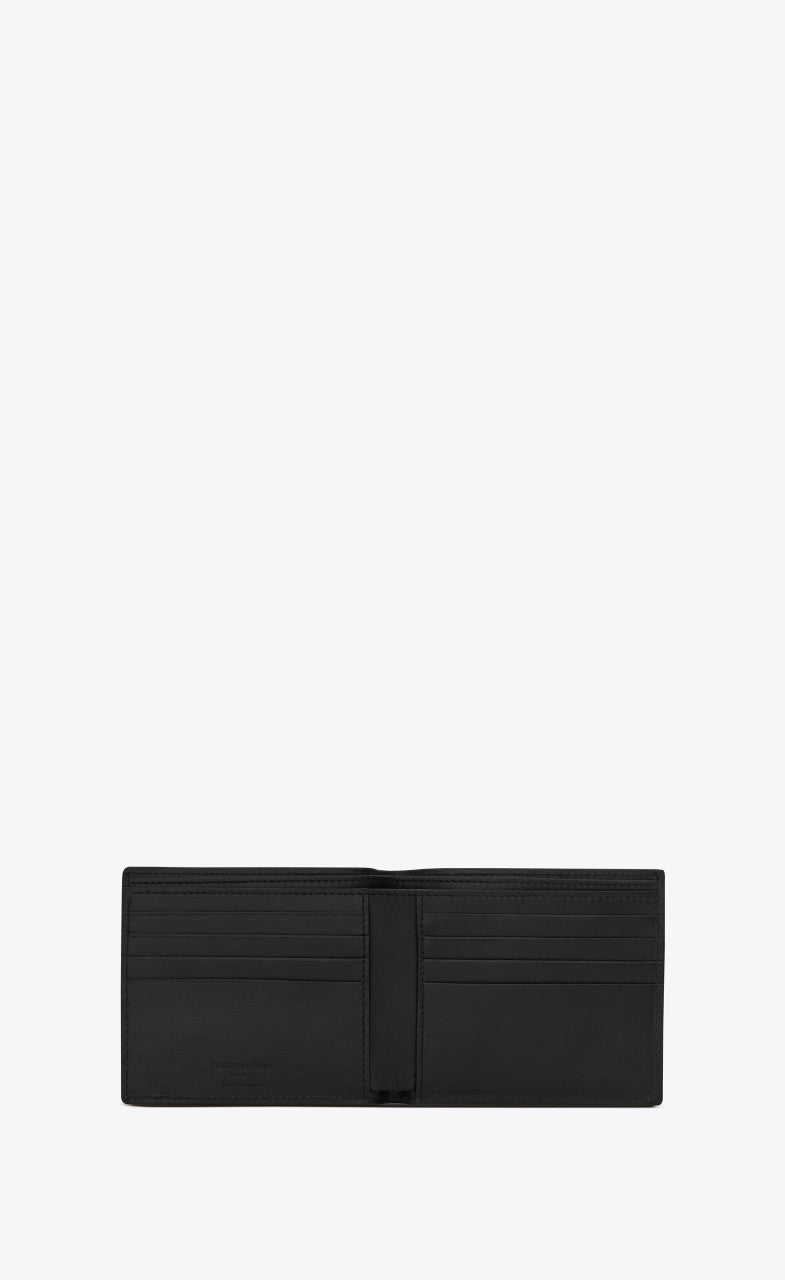 mặt trong SAINT LAURENT PARIS EAST/WEST WALLET IN CROCODILE-EMBOSSED LEATHER 396307DZEDE1000