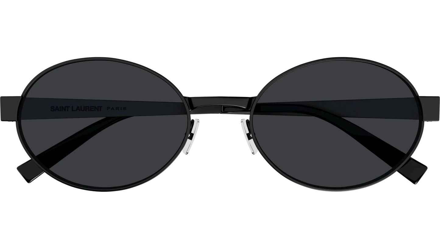 Saint Laurent SL 692 001 Oval Sunglasses on a white background