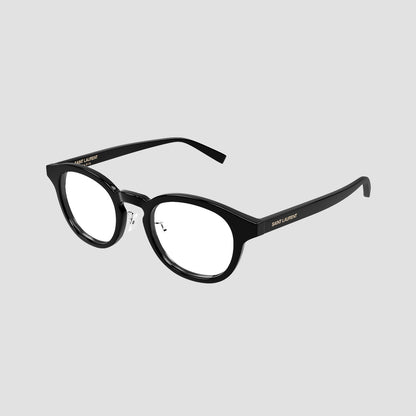 Saint Laurent SL 907/F 001 Black Round Eyeglasses