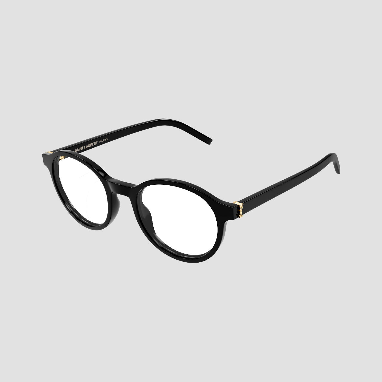 Saint Laurent SL M163 001 Black Round Eyeglasses
