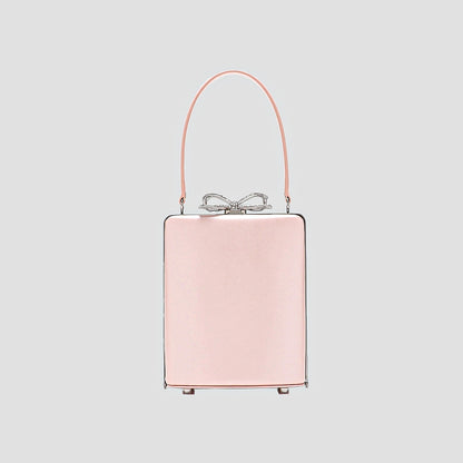 Self-Portrait Pink Leather Tote Bag SS25-325-P
