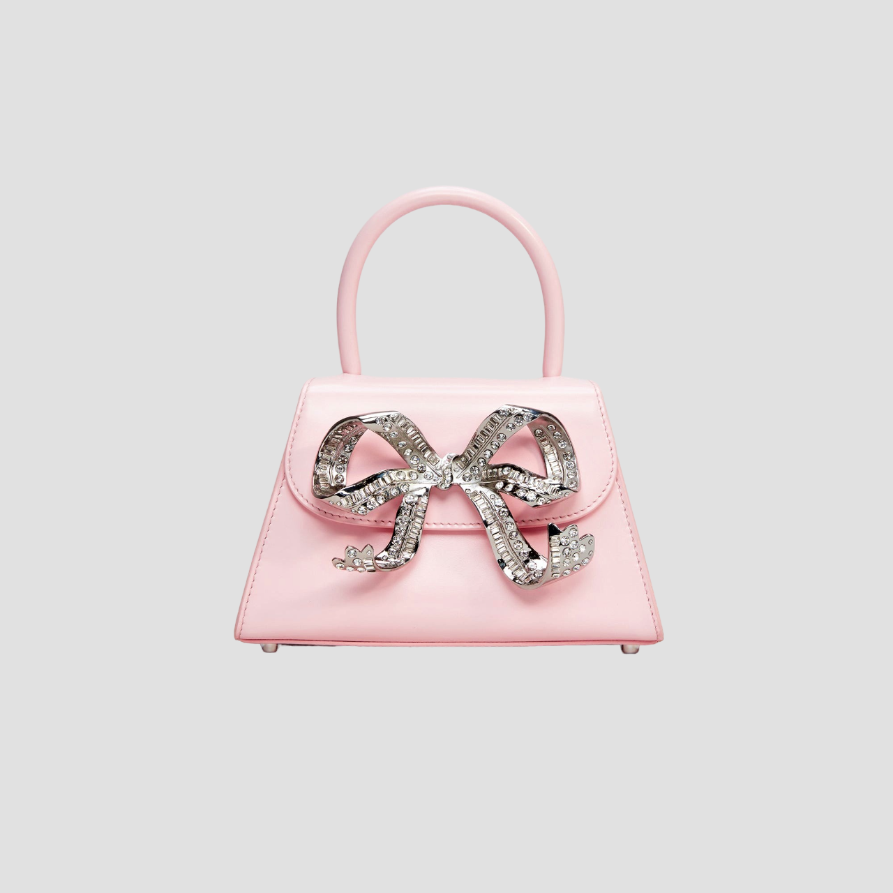 SELF-PORTRAIT THE BOW MINI IN PINK WITH DIAMANTÉ AW22-301