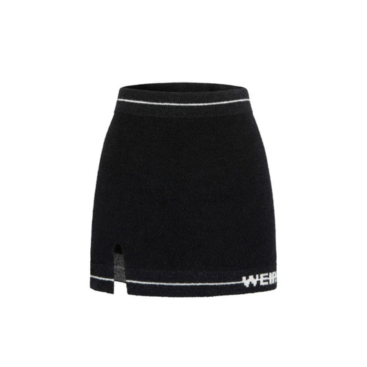 WEIRD MARKET BASIC KNIT DRESS BLACK