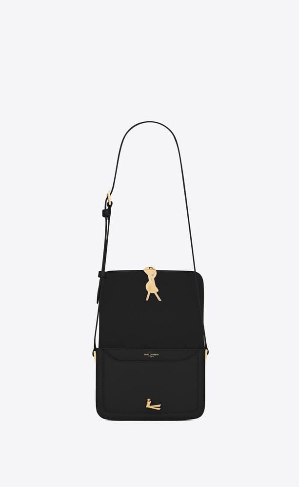 mặt trong túi SOLFERINO BLACK SMALL SATCHEL IN BOX SAINT LAURENT 6343060SX0W1000 Authentic tại BlankRoom