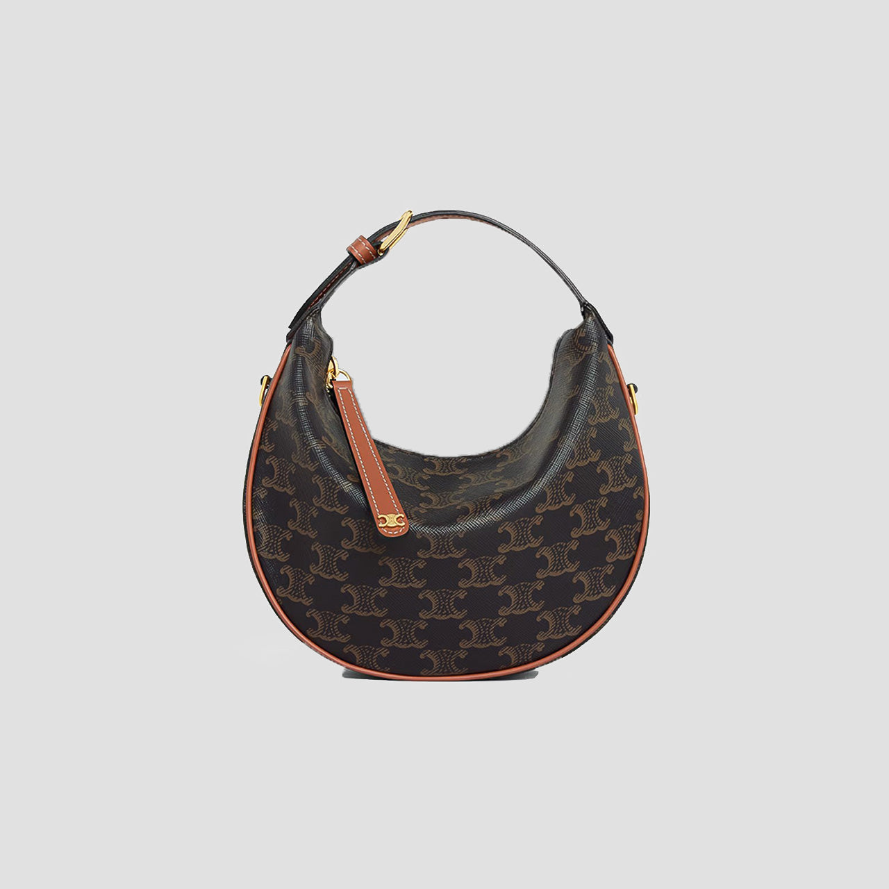 Teen Celine Lulu in Triomphe Canvas and Calfskin Tan 120722FQM.04LU