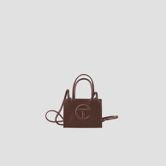 TELFAR SMALL SHOPPING BAG CHOCOLATE