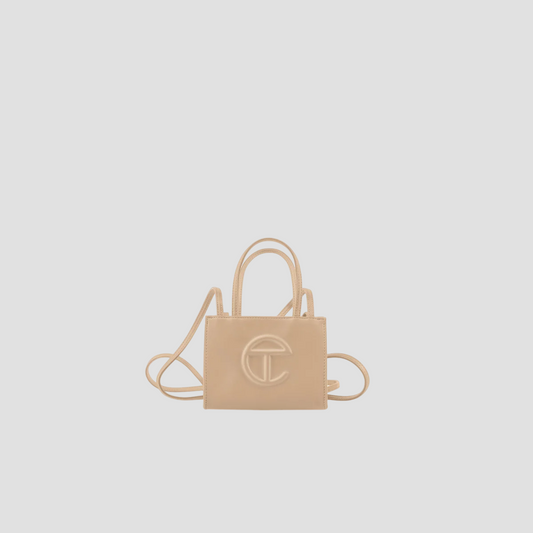 TELFAR SMALL SHOPPING BAG CREAM