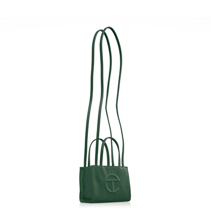 tổng thể túi TELFAR SMALL SHOPPING BAG DARK OLIVE