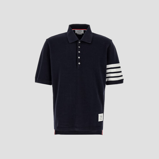 Thom Browne W/ 4-Bar in Sustainable Piqué Navy MJP136G-07976-415