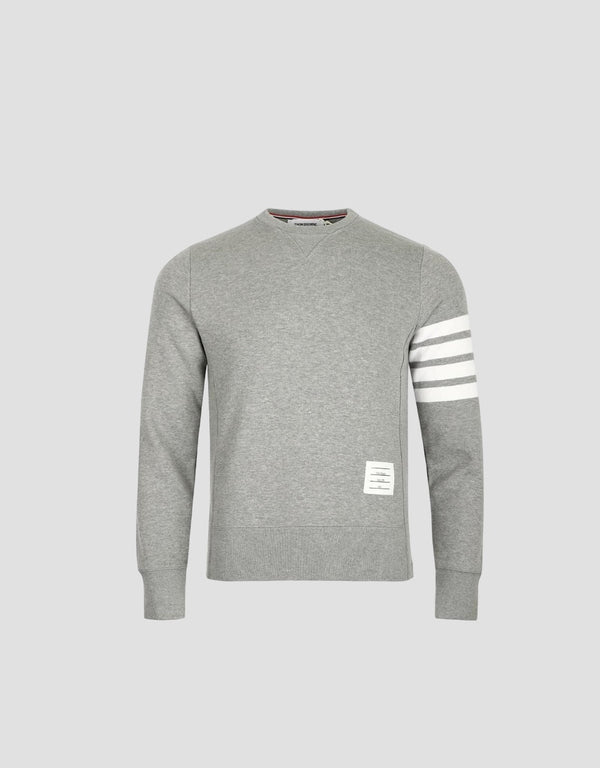 THOM BROWNE GREY CLASSIC LOOPBACK 4-BAR SWEATSHIRT MJT021H-00535-068
