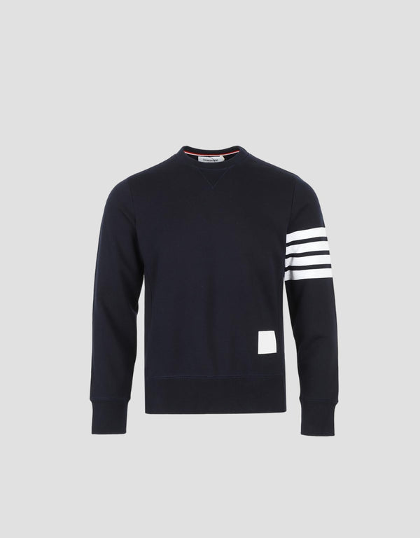 THOM BROWNE NAVY CLASSIC LOOPBACK 4-BAR SWEATSHIRT MJT021H-00535-461