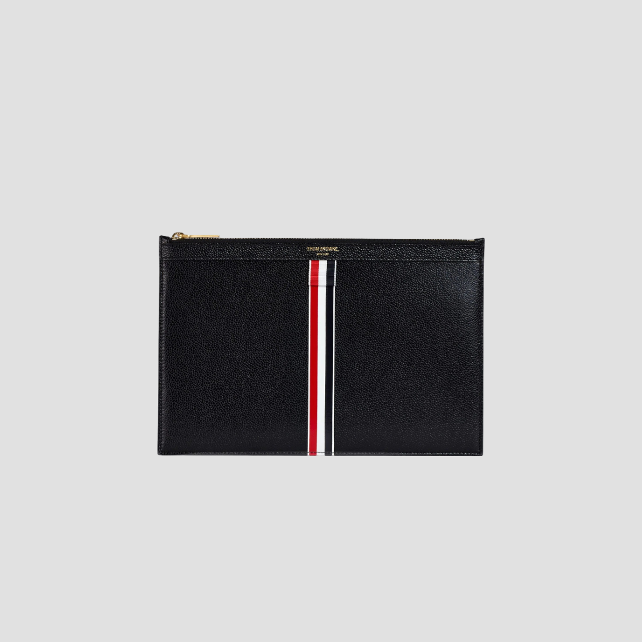 THOM BROWNE VERTICAL INTARSIA STRIPE SMALL TABLET HOLDER MAC052A00198001