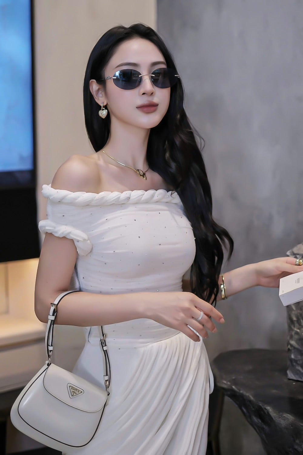 nữ đeo kính Tiffany TF3104D 600180 Blue Silver Sunglasses