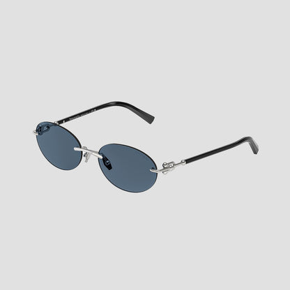 Tiffany TF3104D 600180 Blue Silver Sunglasses